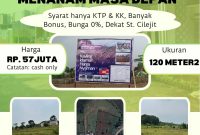 Kavling Tanah dekat Stasiun Cilejit