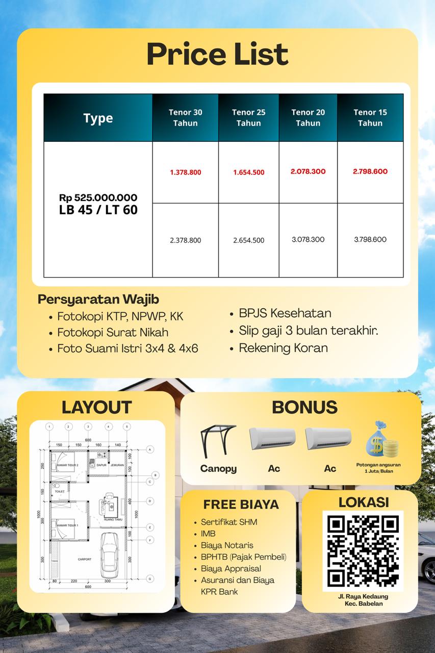 KINGSTAR RESIDENCE Rumah Murah di Tarumajaya Bekasi